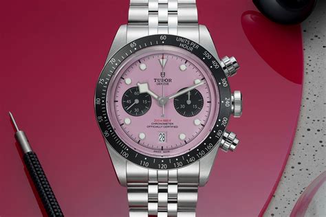 tudor panda rosa|tudor chrono pink price.